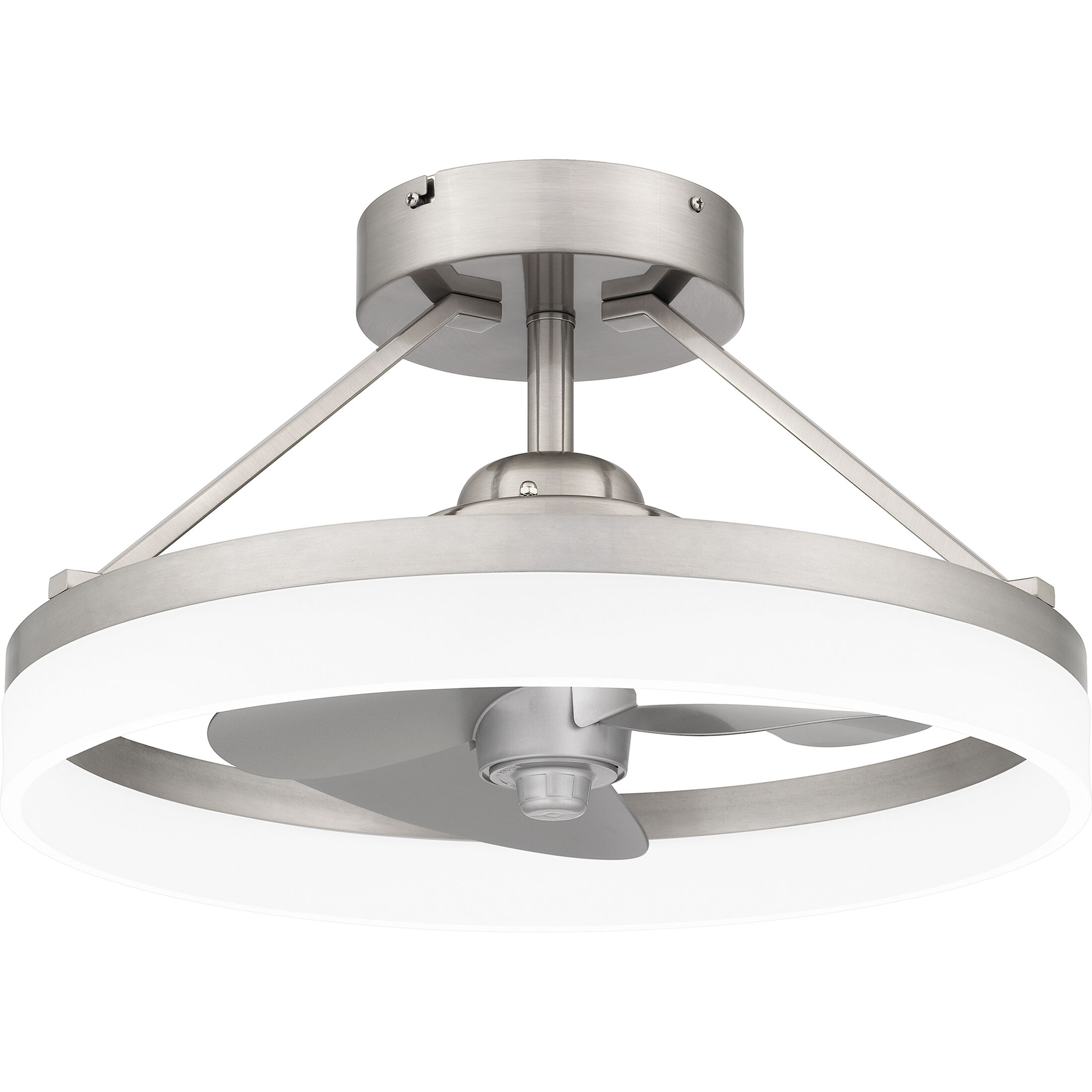 Quoizel Cohen Brushed Nickel Fan Light, Fandelier PCOH3120BN - Open Box