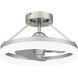 Cohen Brushed Nickel Fan Light, Fandelier