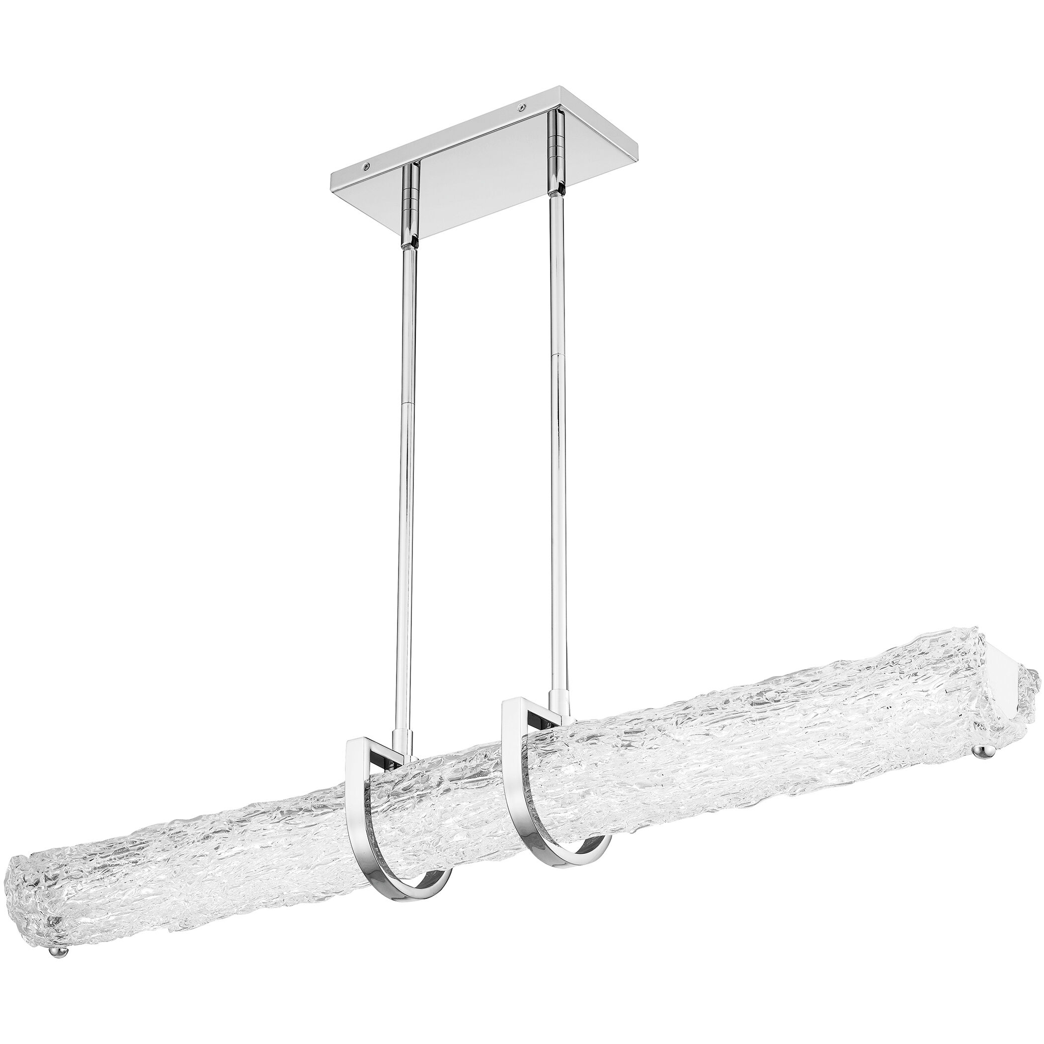 Pell 38 inch Polished Chrome Island Light Ceiling Light