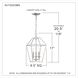 Aviary 3 Light 10 inch Brushed Nickel Foyer Chandelier Ceiling Light