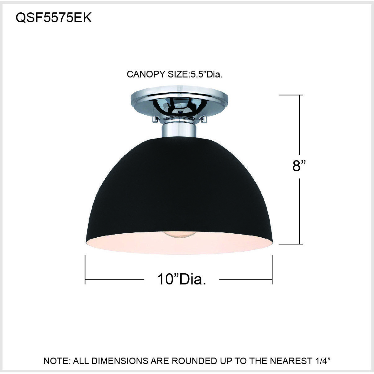 Eason 1 Light 10 inch Earth Black Semi-Flush Mount Ceiling Light