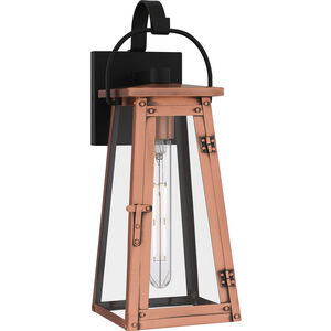 Carolina 1 Light 6 inch Aged Copper Outdoor Lantern, Medium