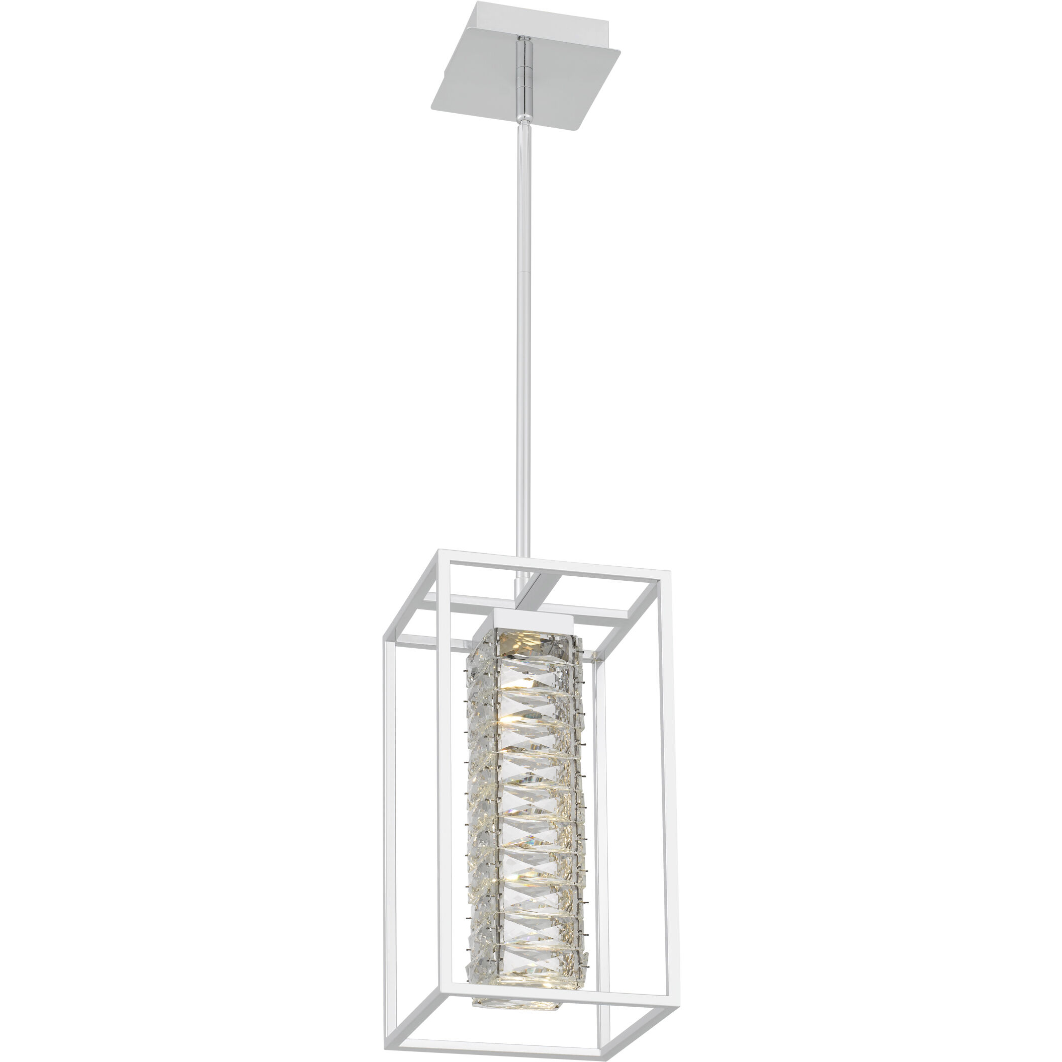 Dazzle LED 8 inch Polished Chrome Mini Pendant Ceiling Light