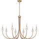 Remy 8 Light 42 inch Bronze Gold Chandelier Ceiling Light