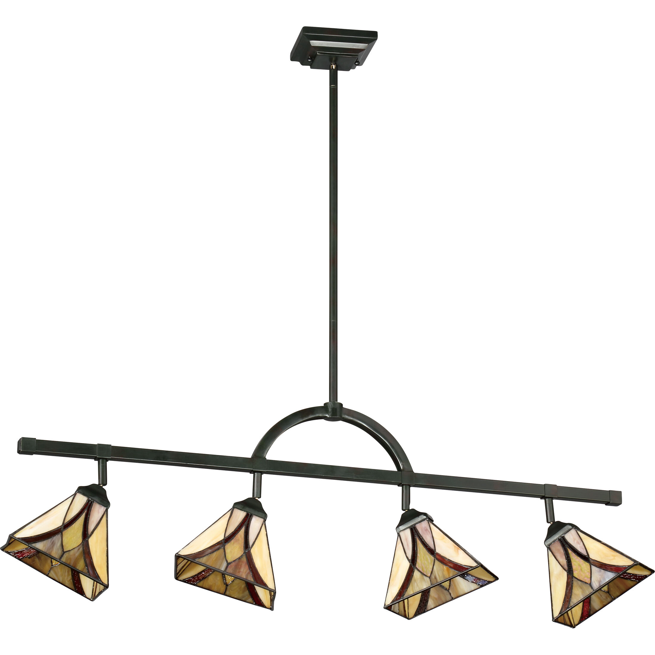 Asheville 4 Light 120V Valiant Bronze Track Light Ceiling Light, Naturals