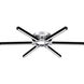 Zealand LED 36 inch Polished Chrome Semi-Flush Mount Ceiling Light, Extra Large