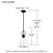 Singh 1 Light 8 inch Matte Black Mini Pendant Ceiling Light