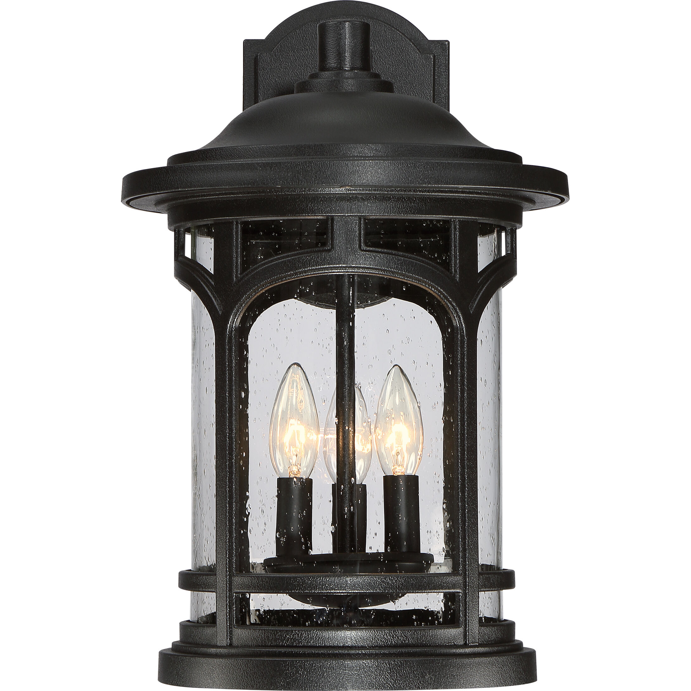 Marblehead 3 Light 18 inch Mystic Black Outdoor Wall Lantern