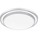 Irving 16 inch Brushed Aluminum Semi-Flush Mount Ceiling Light