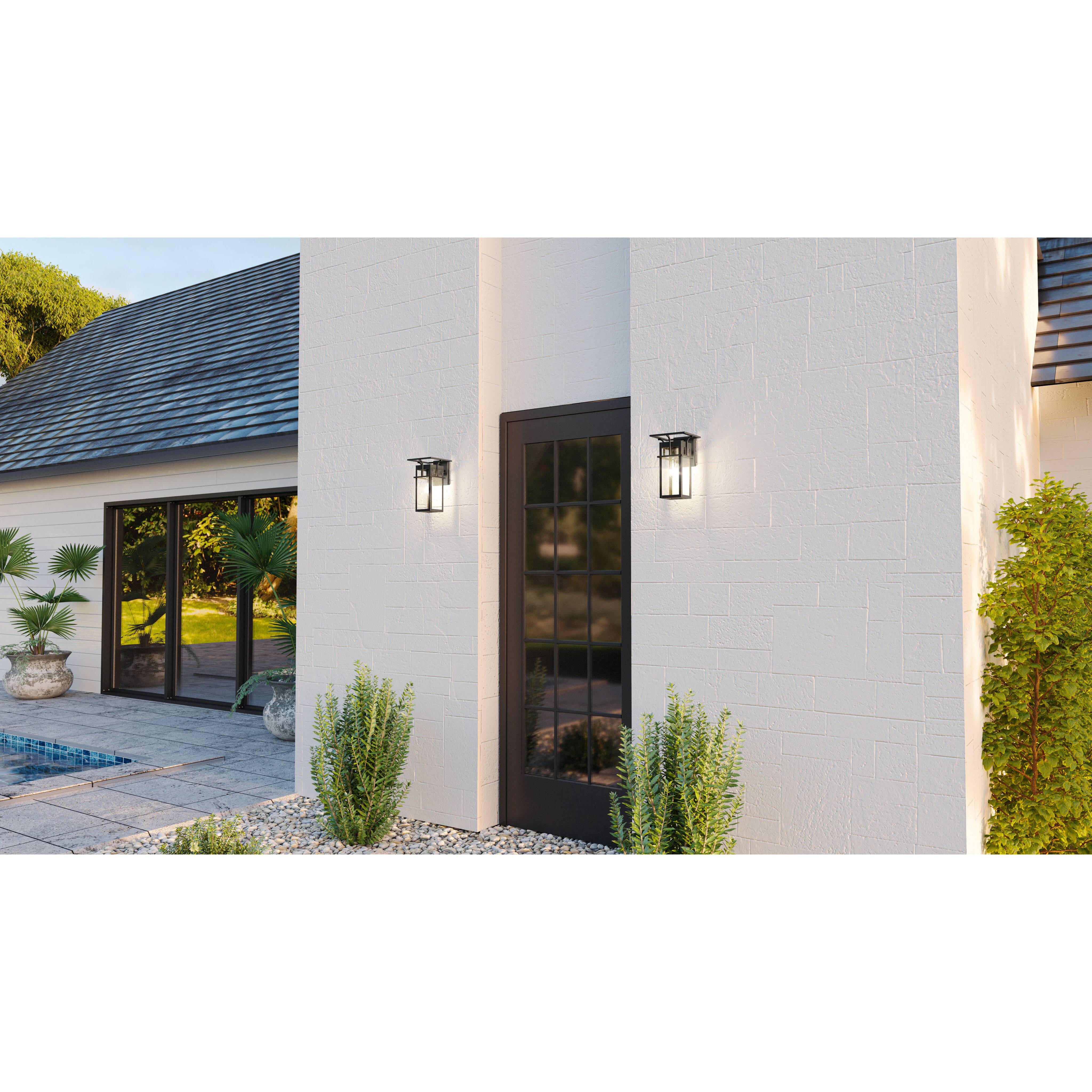 Markley 1 Light 12 inch Earth Black Outdoor Wall Lantern