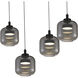 Lenora 5 Light 38.5 inch Matte Black Island Light Ceiling Light