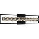 Dazzle LED 33.25 inch Matte Black Bath Light Wall Light, Large