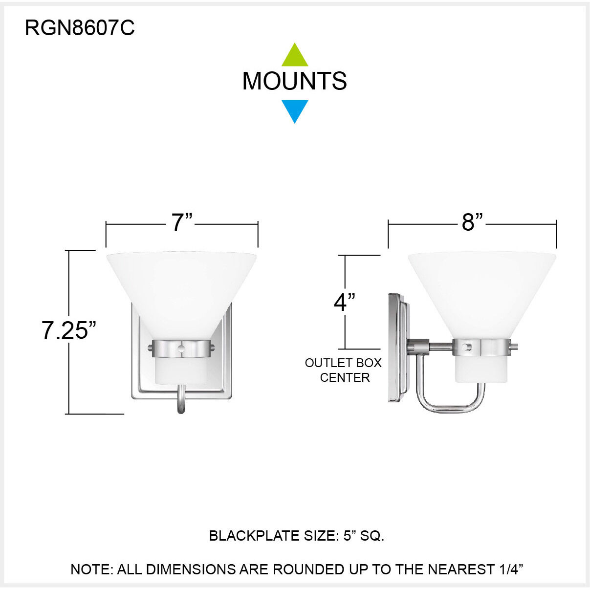 Regency 1 Light 7 inch Polished Chrome Wall Sconce Wall Light