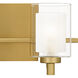 Kolt 2 Light 13 inch Brushed Gold Bath Light Wall Light, Medium