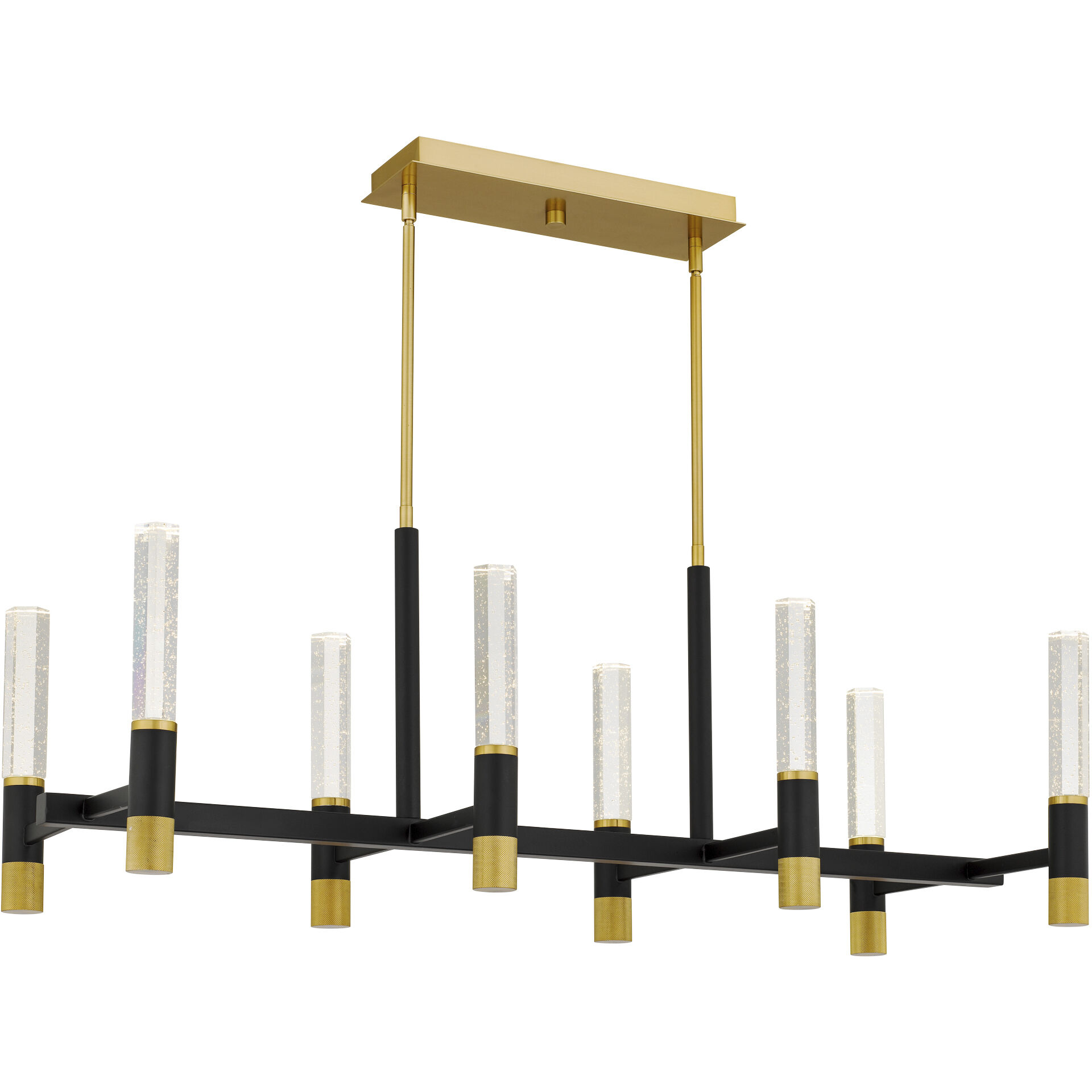 Davies 8 Light 44 inch Brushed Gold Island Light Ceiling Light