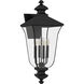 Farley 4 Light 30.5 inch Matte Black Outdoor Wall Lantern
