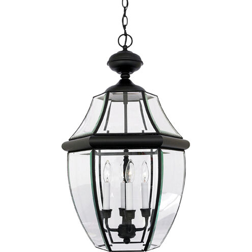 Newbury 4 Light 16 inch Mystic Black Outdoor Hanging Lantern 