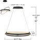 Isabelle 32.5 inch Matte Black Pendant Ceiling Light