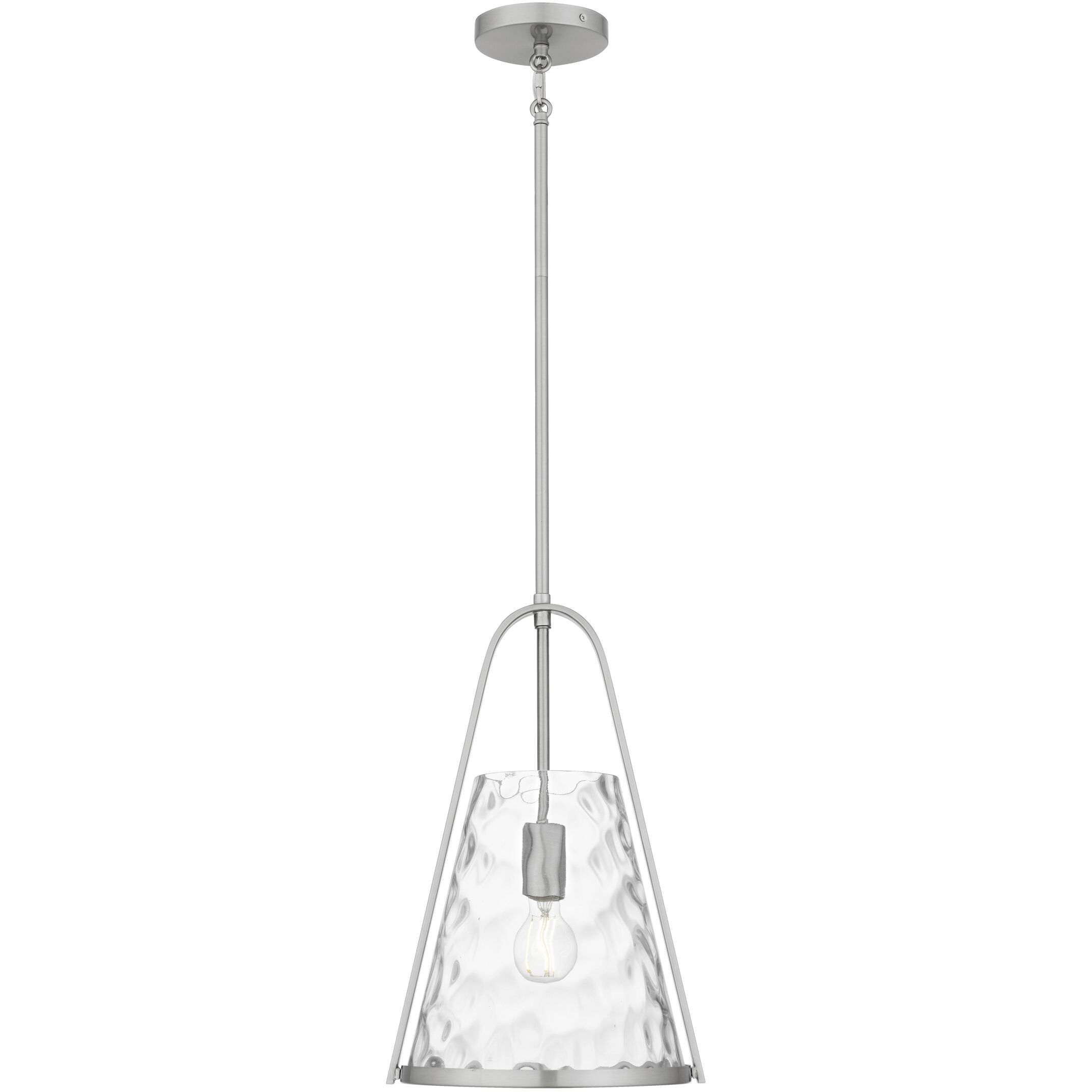 Briley 1 Light 11.5 inch Brushed Nickel Mini Pendant Ceiling Light