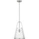 Briley 1 Light 11.5 inch Brushed Nickel Mini Pendant Ceiling Light