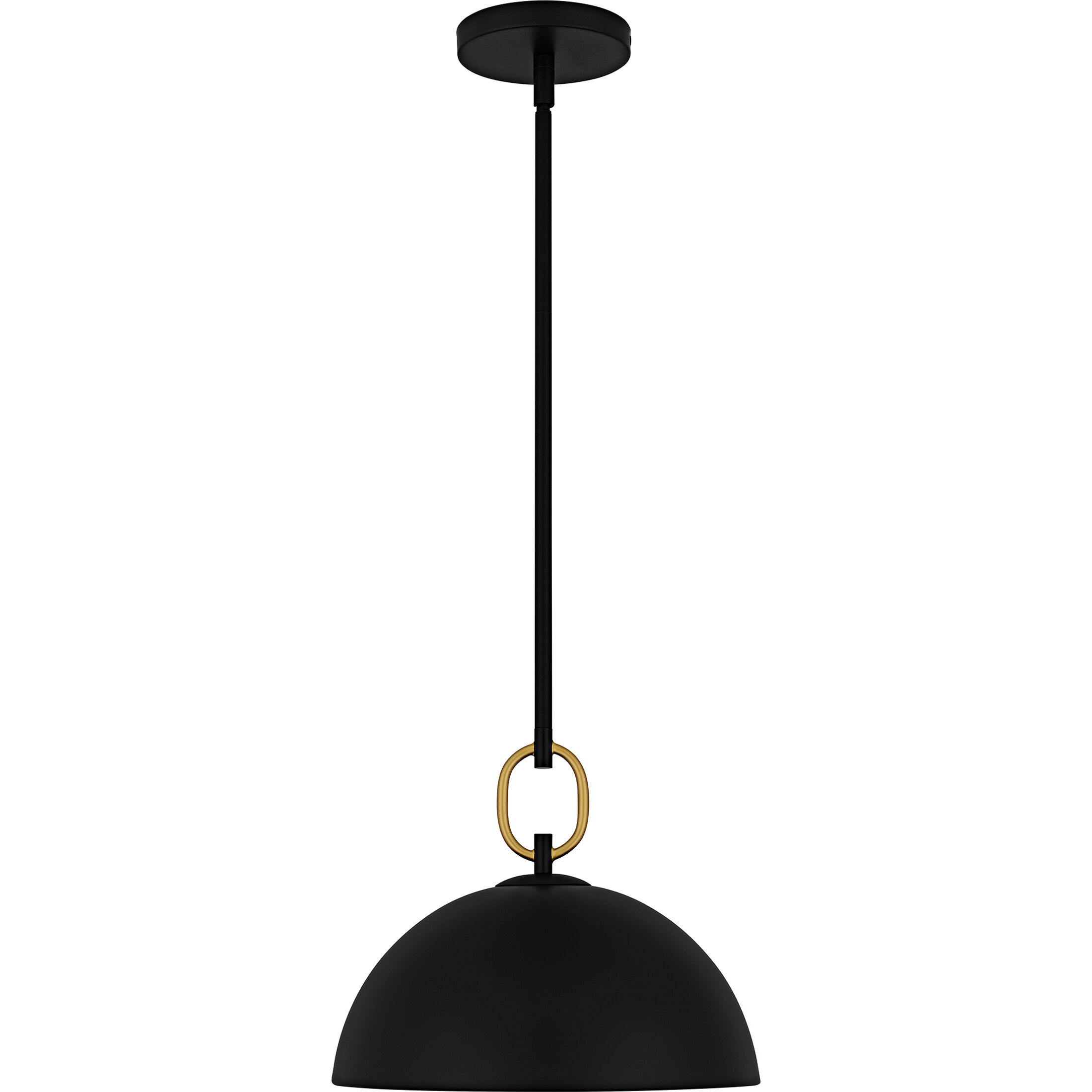 Cleo 1 Light 12 inch Matte Black Pendant Ceiling Light