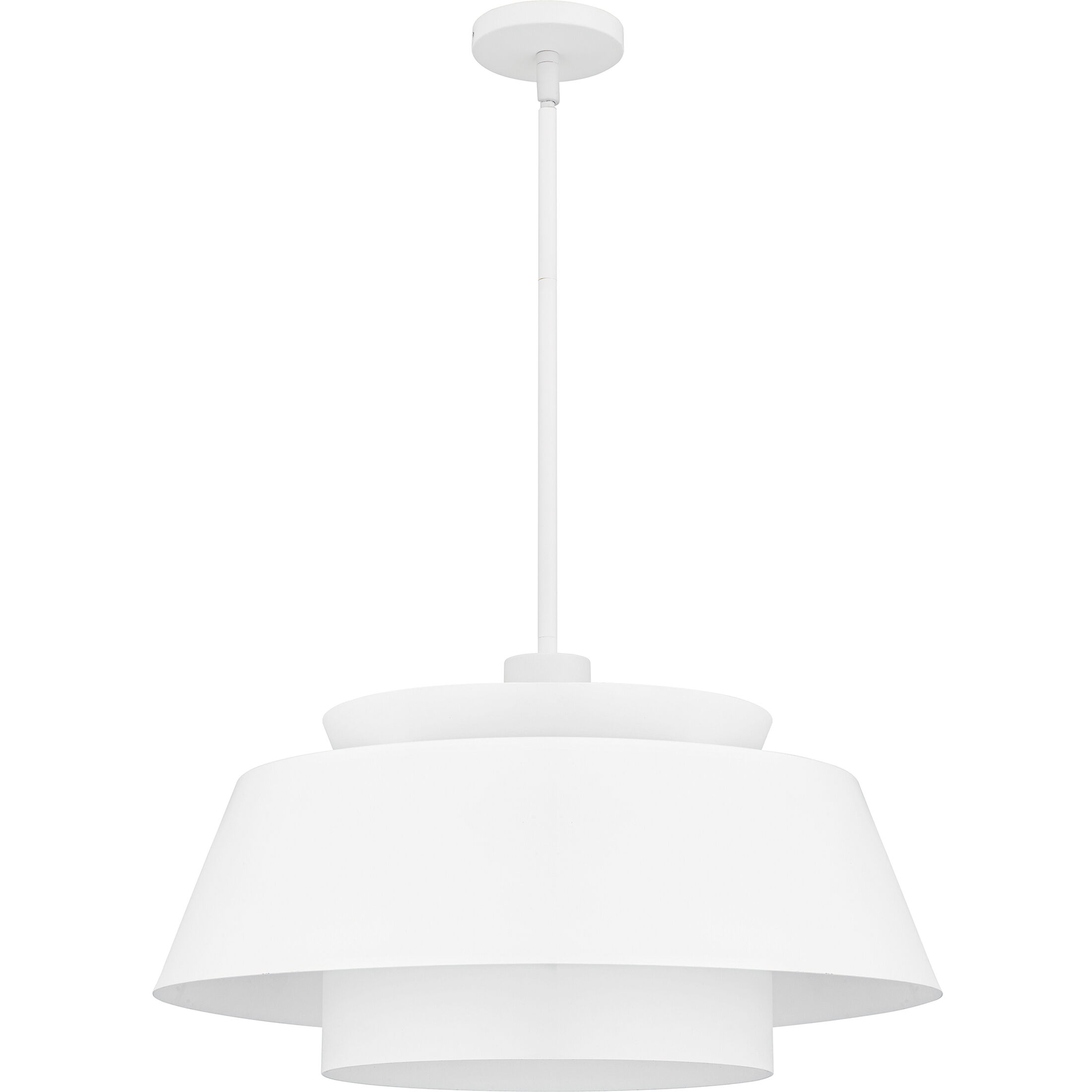 Lumi 3 Light 24 inch Matte White Pendant Ceiling Light, Large