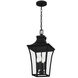 Quentin 4 Light 10 inch Earth Black Outdoor Hanging Lantern, Large