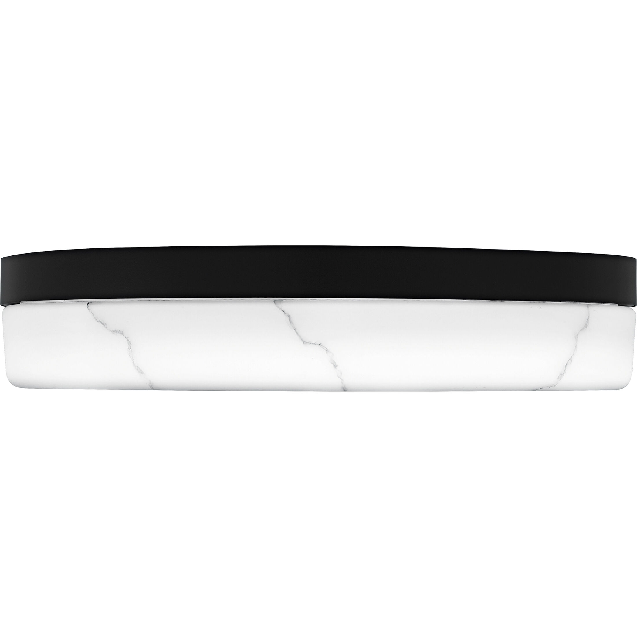 Gasper LED 16 inch Matte Black Flush Mount Ceiling Light, Medium