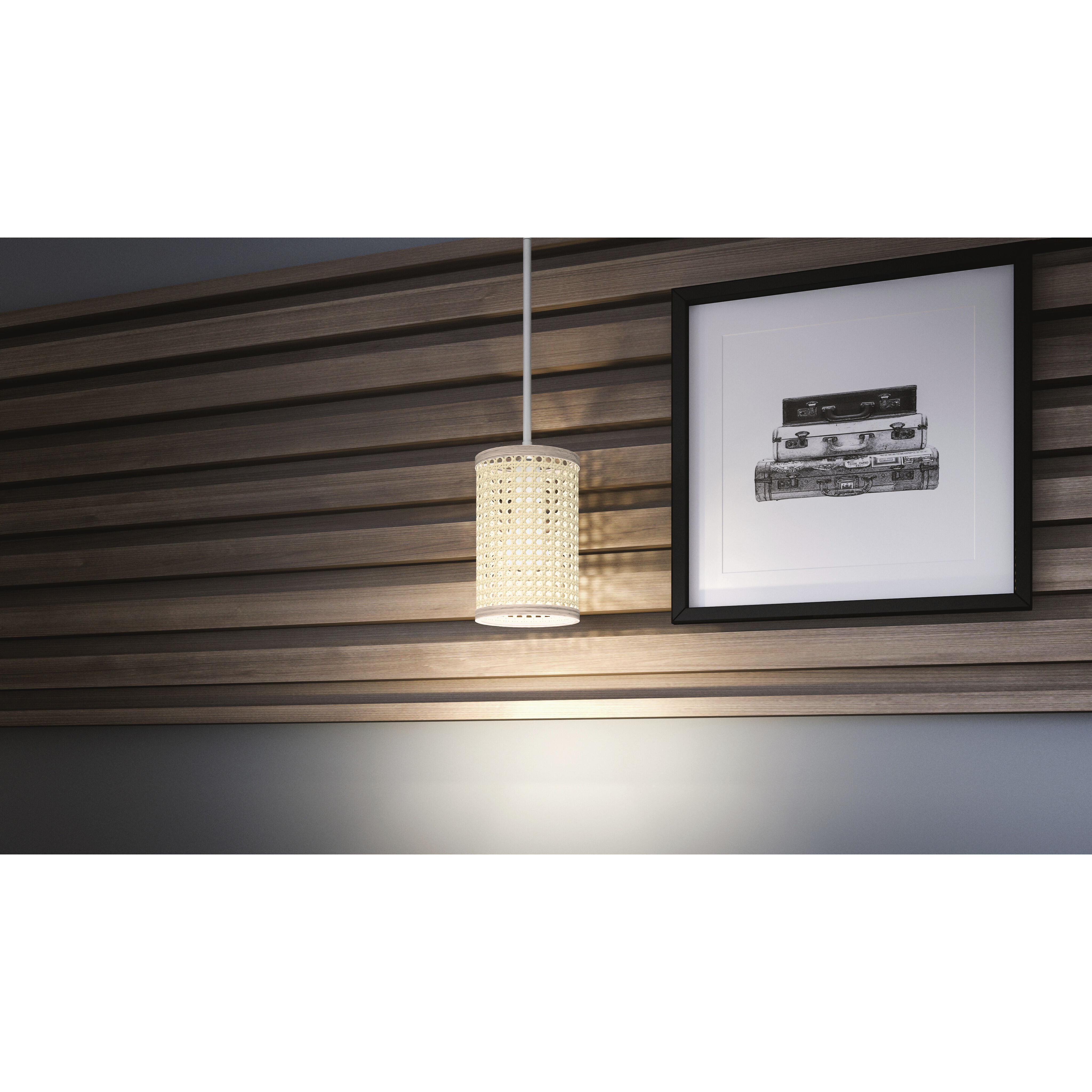Syrah 1 Light 6 inch Brushed Nickel Mini Pendant Ceiling Light