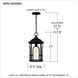 Brampton 1 Light 10 inch Matte Black Outdoor Hanging Lantern
