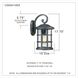 Crusade 1 Light 18 inch Earth Black Outdoor Wall Lantern