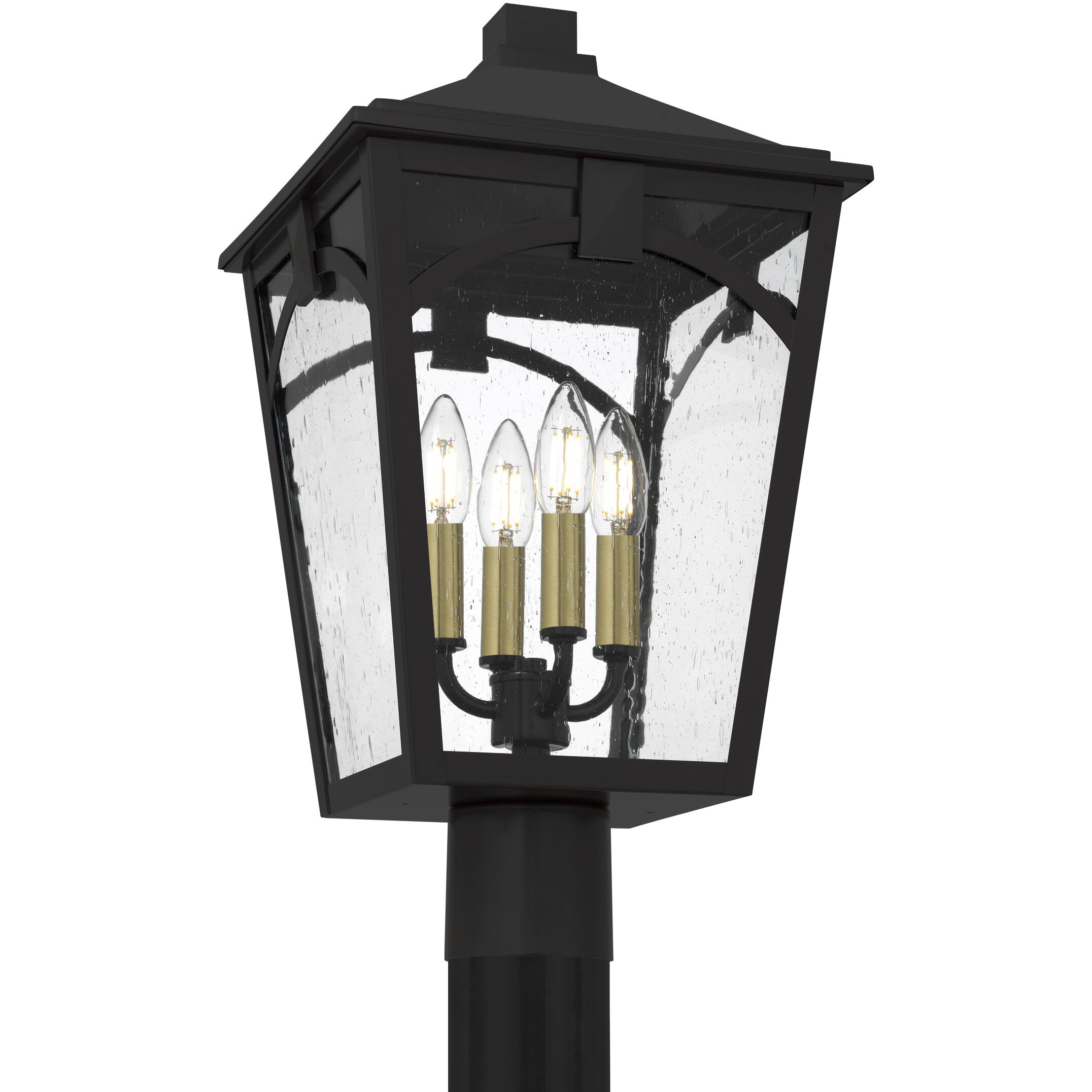 Jaxon 4 Light 19.5 inch Western Bronze Outdoor Post Lantern