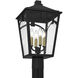 Jaxon 4 Light 19.5 inch Western Bronze Outdoor Post Lantern
