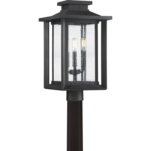 Quoizel Wakefield 3 Light 19 inch Earth Black Outdoor Post Lantern WKF9011EK - Open Box