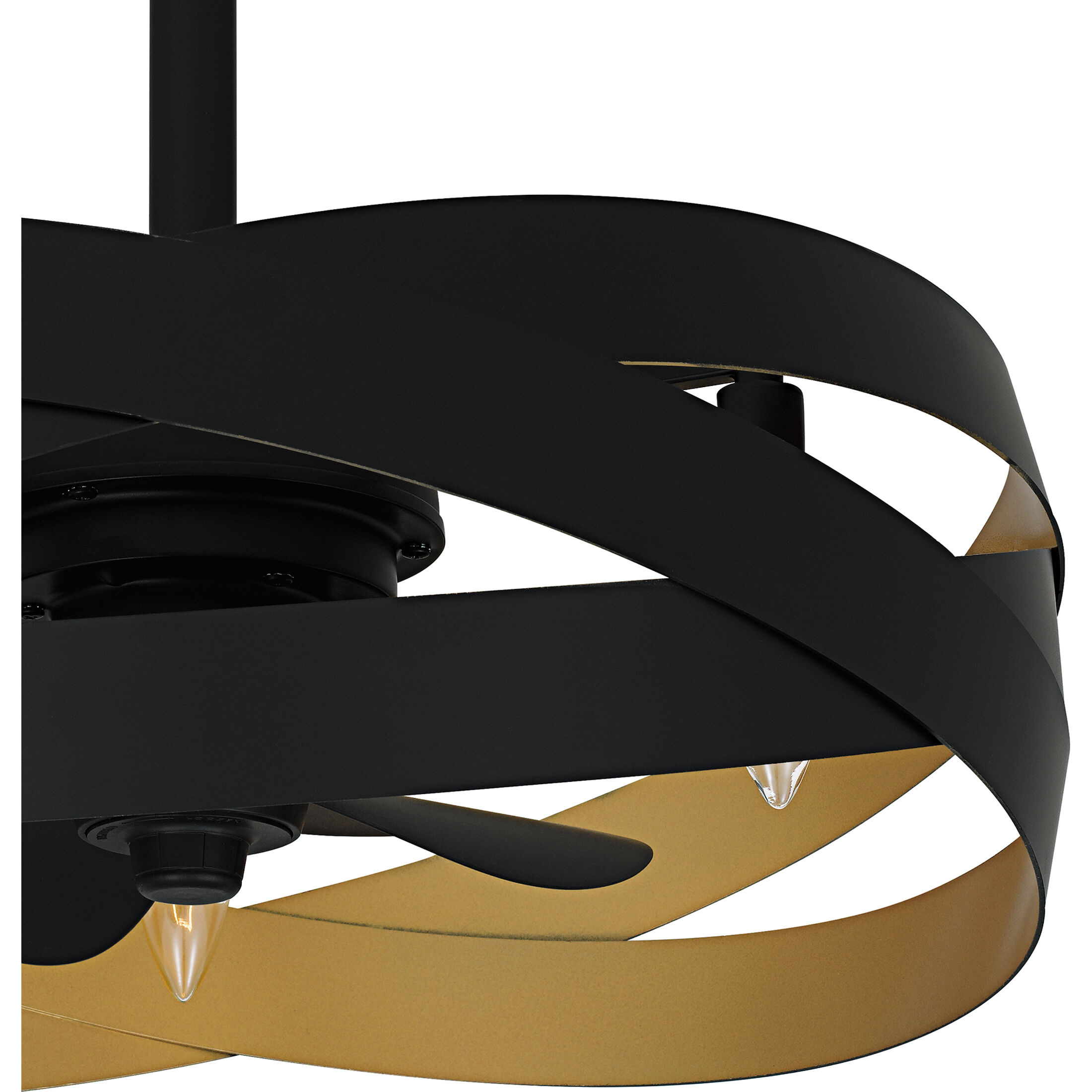 Zito 20 inch Matte Black with Black Matte Blades Fandelier