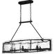 Quoizel Fortress 6 Light 39 inch Earth Black Island Light Ceiling Light FTS638EK - Open Box