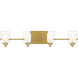 Kolt 4 Light 29 inch Brushed Gold Bath Light Wall Light in Bronze Gold, Extra Large