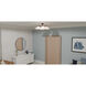 Graft 4 Light 24.5 inch Matte Black Semi-Flush Mount Ceiling Light, Extra Large