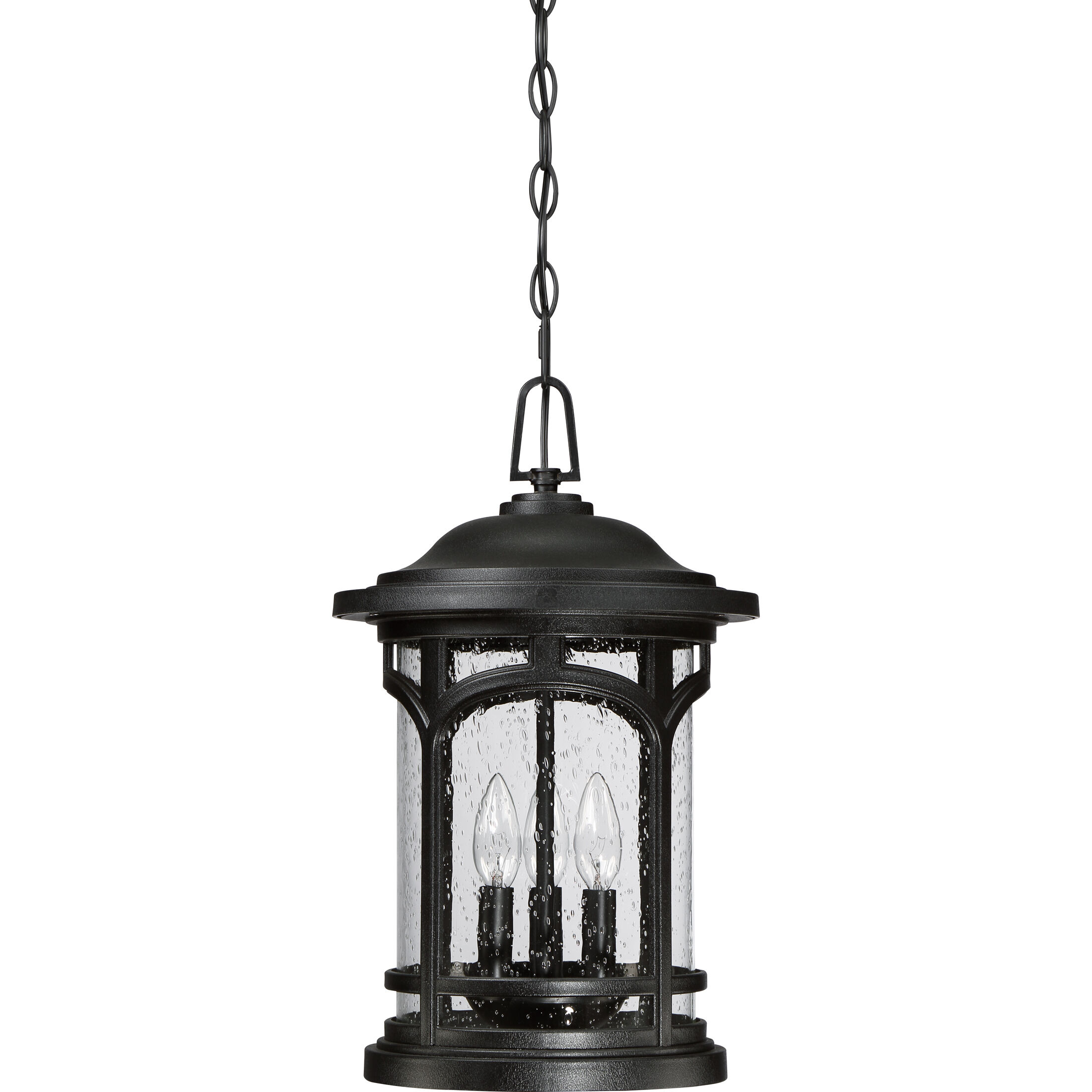 Marblehead 3 Light 11 inch Mystic Black Outdoor Hanging Lantern