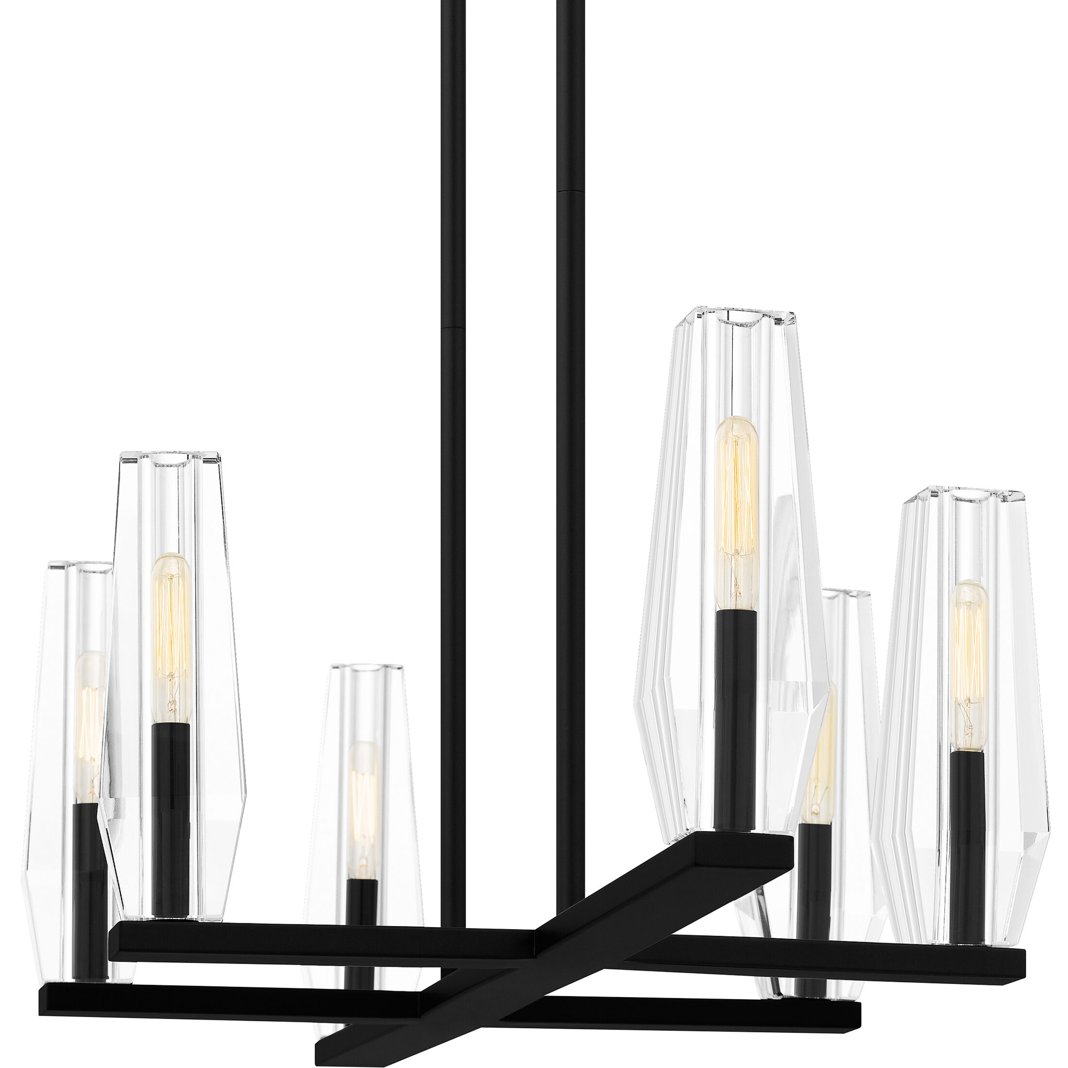 Malamute 6 Light 36.5 inch Matte Black Island Light Ceiling Light