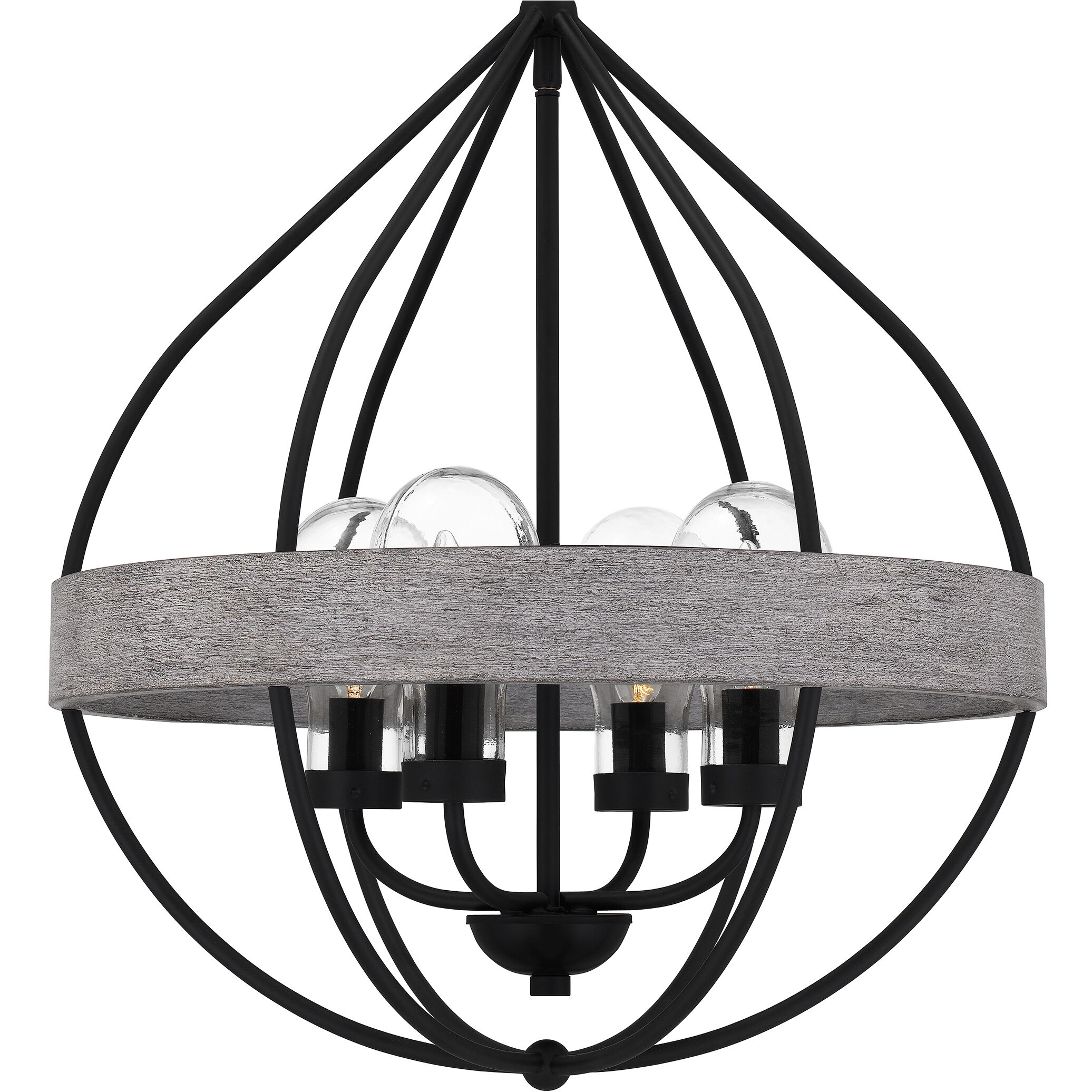 Tansy 4 Light 19.5 inch Matte Black Pendant Ceiling Light