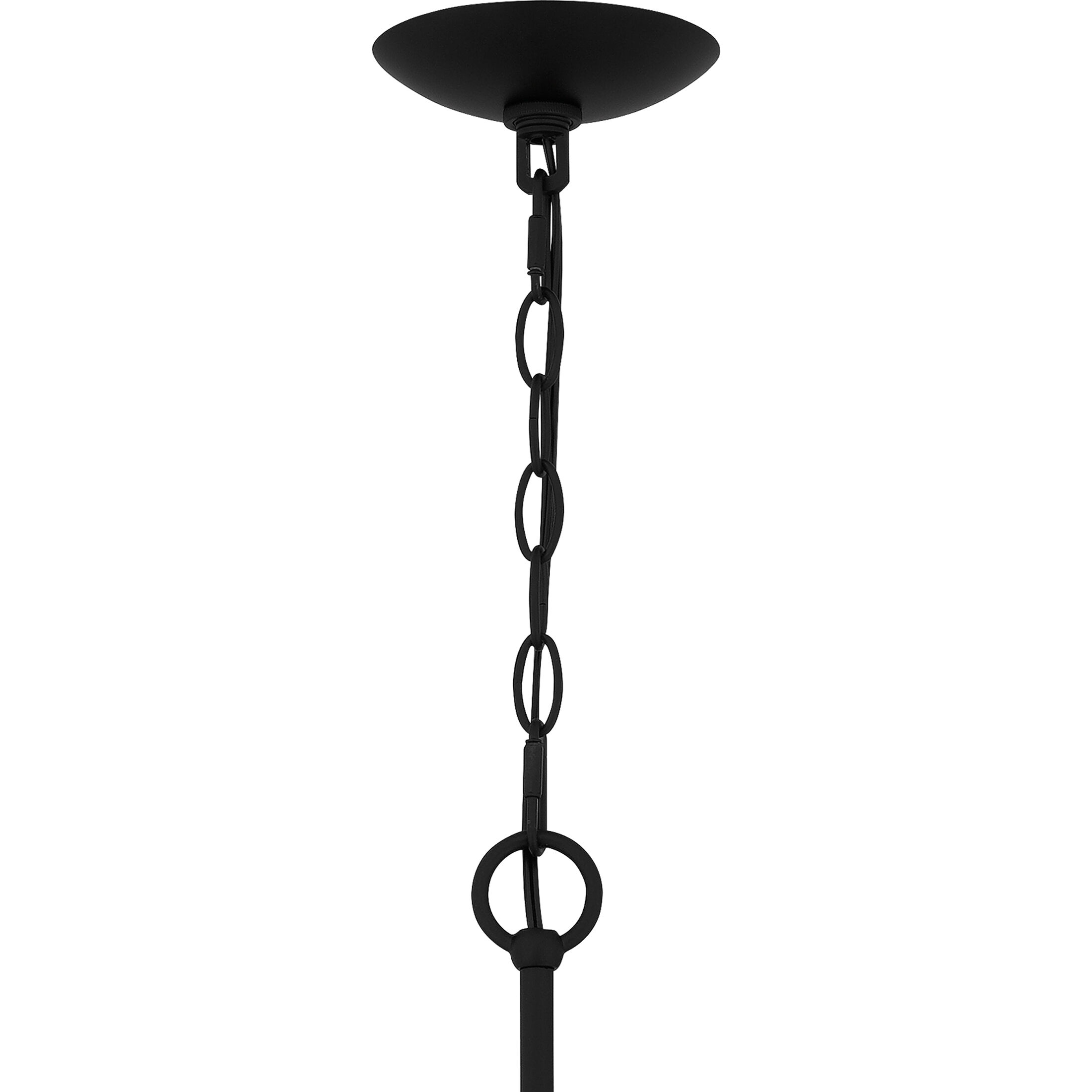 Heiress 8 Light 40 inch Matte Black Chandelier Ceiling Light