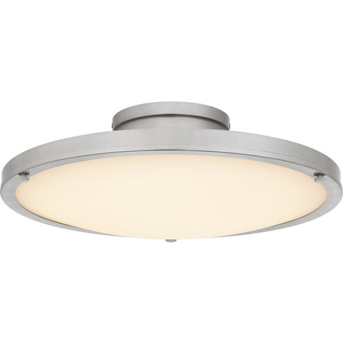 Donne LED 15.75 inch Brushed Nickel Semi-Flush Mount Ceiling Light, Medium