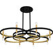Winsland 16 Light 50 inch Matte Black Chandelier Ceiling Light