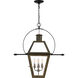 Rue De Royal 4 Light 28 inch Industrial Bronze Outdoor Hanging Lantern