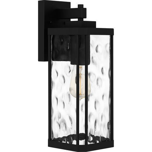 Balchier 1 Light 17 inch Matte Black Outdoor Wall Lantern