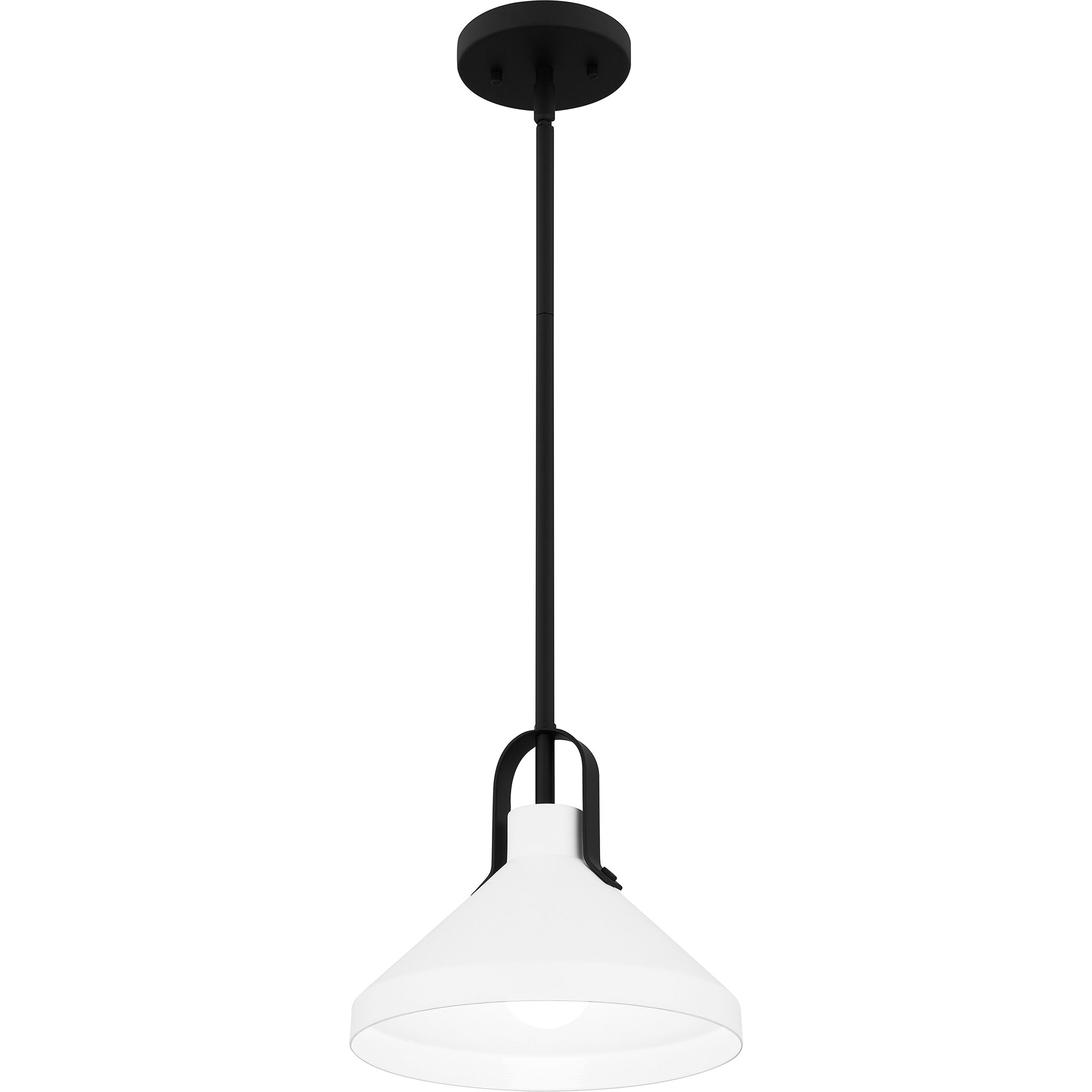 Brink 1 Light 10 inch Matte Black Mini Pendant Ceiling Light