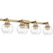 Celina 4 Light 32 inch Bronze Gold Bath Light Wall Light, Extra Large