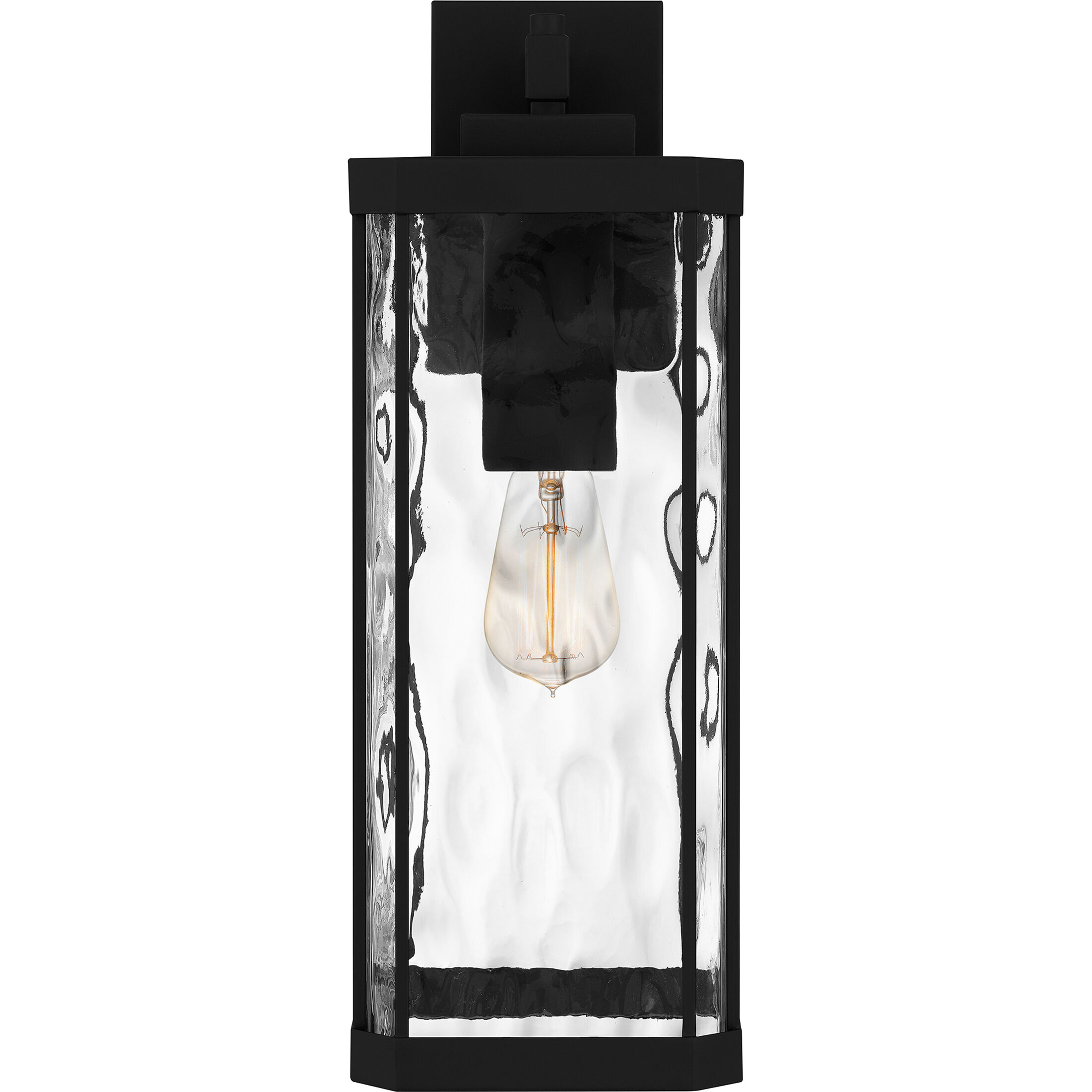 Balchier 1 Light 20 inch Matte Black Outdoor Wall Lantern