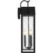 Damian 3 Light 22.5 inch Matte Black Outdoor Wall Lantern